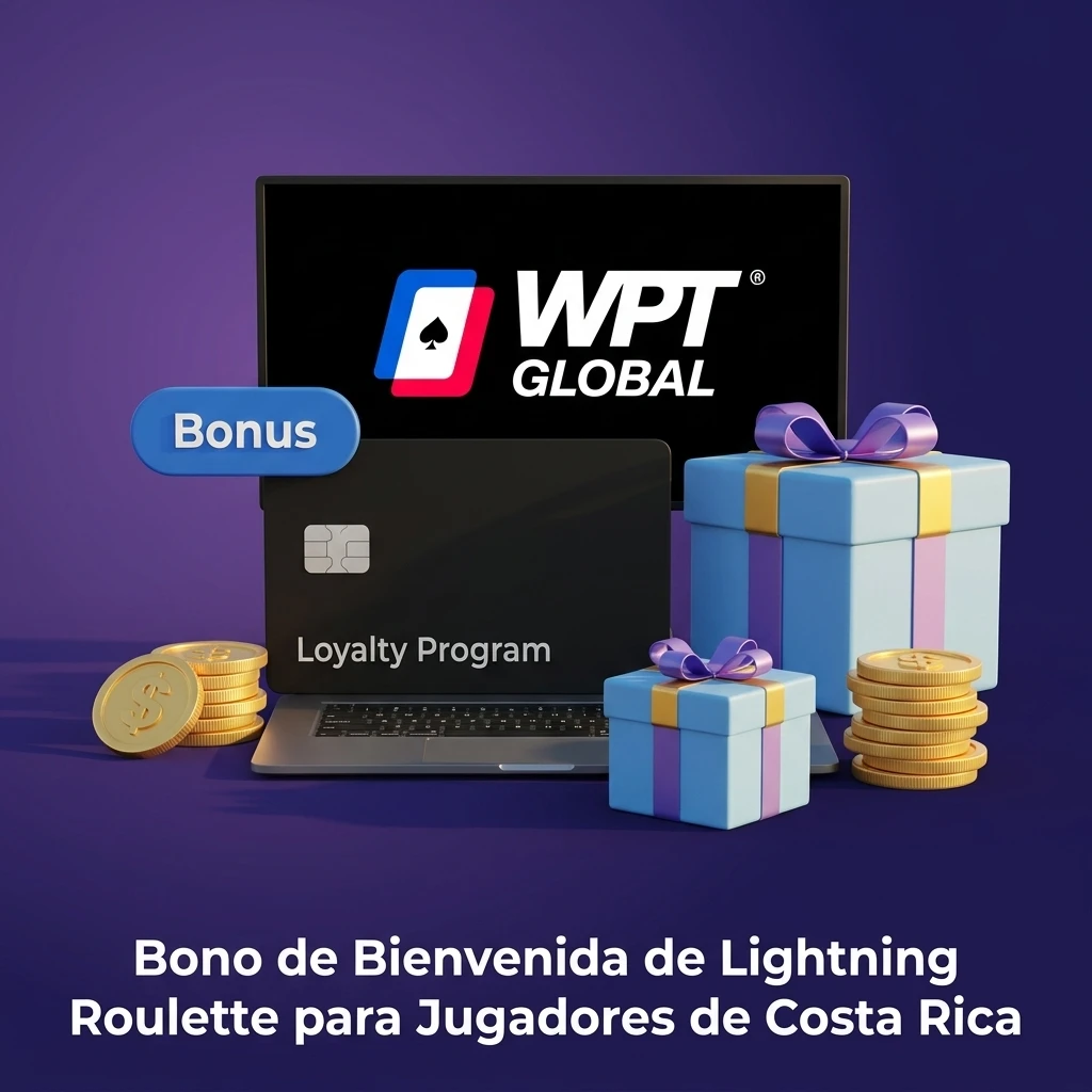 Bono de bienvenida 100% hasta $1,200 en Lightning Roulette para jugadores de Costa Rica en WPT