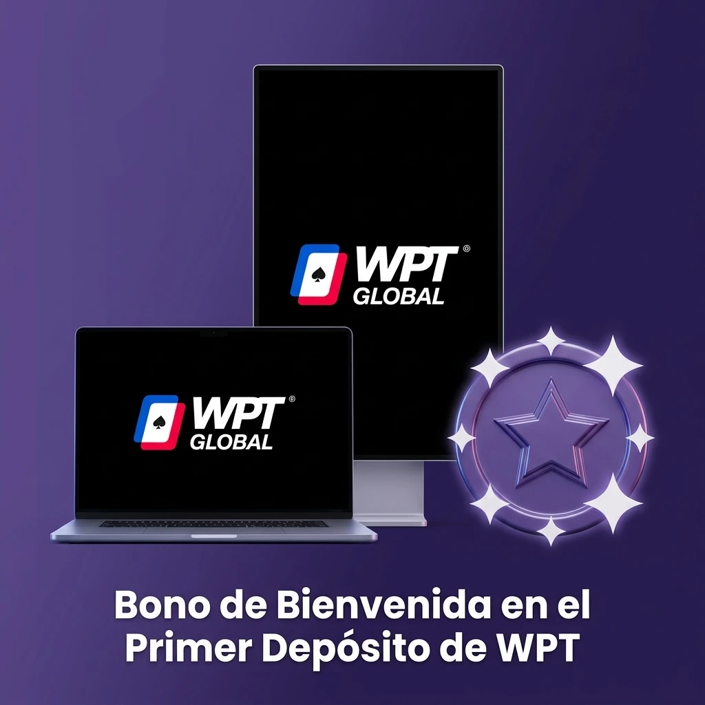 Bono de bienvenida WPT 100% hasta $1,200 en el primer depósito para nuevos usuarios en Costa Rica