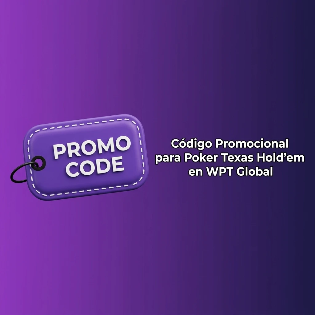 Código promocional WPTBONUS para Poker Texas Hold'em en WPT Global con beneficios exclusivos al registrarte