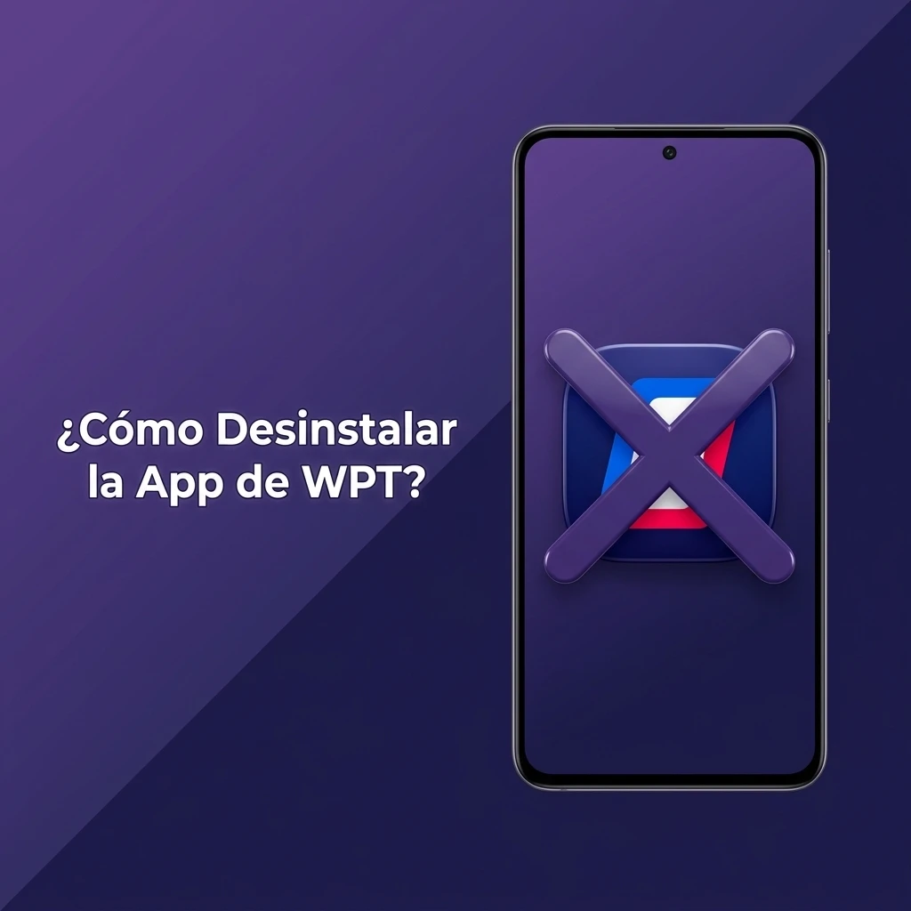 Pasos para desinstalar la app de WPT en Android e iOS desde ajustes o pantalla de inicio
