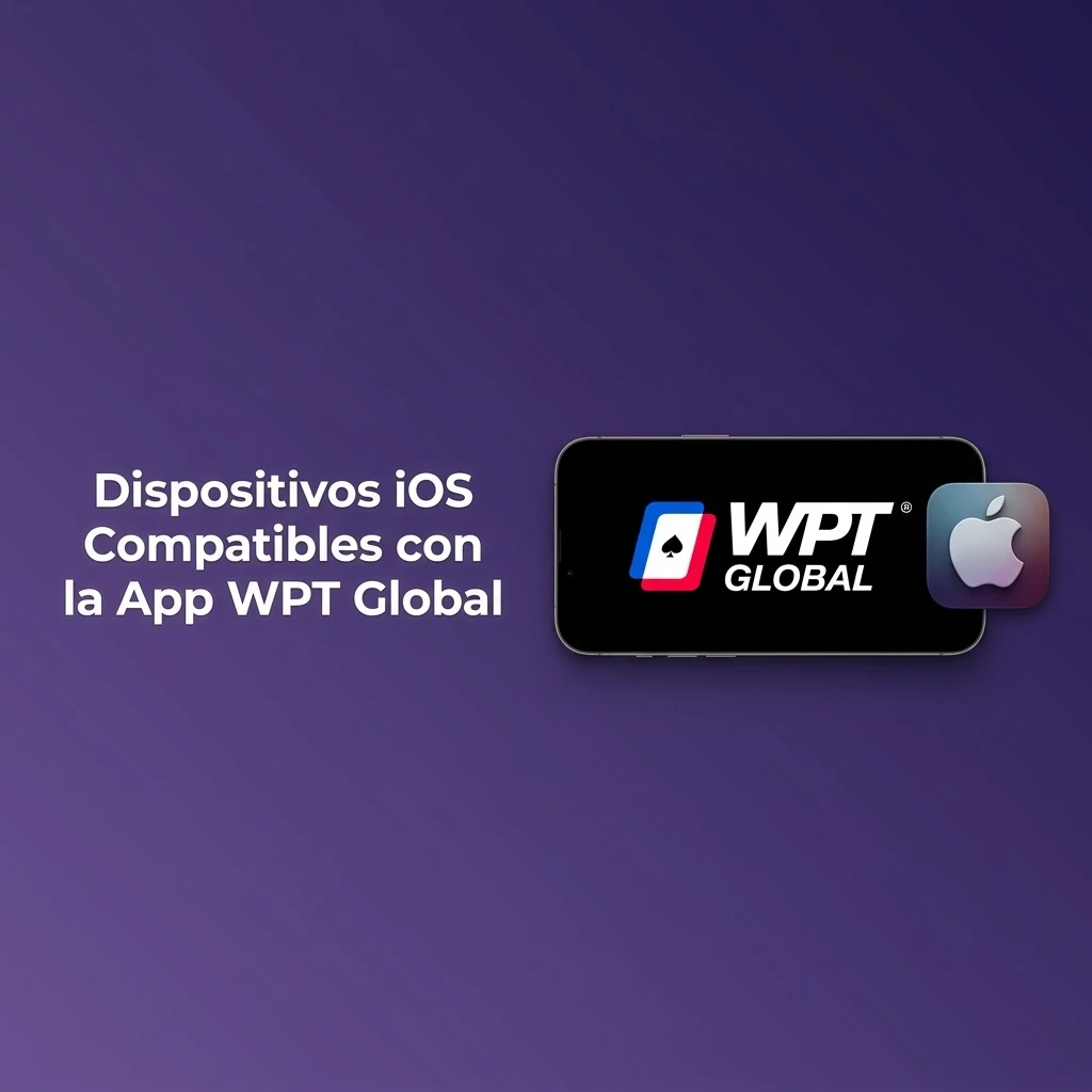 Dispositivos iOS compatibles con la app WPT Global: iPhone, iPad y iPod Touch admitidos