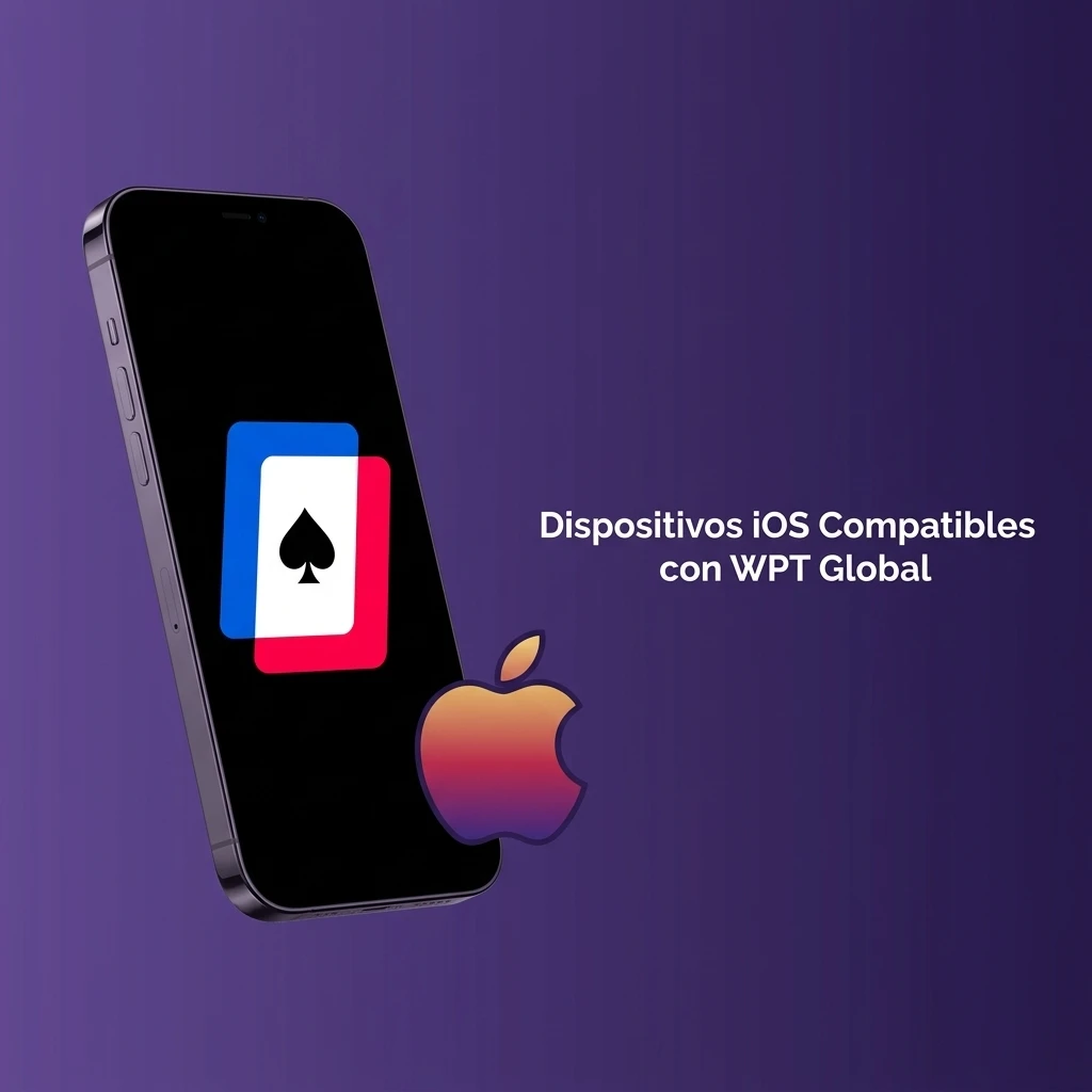 Dispositivos iOS compatibles con WPT Global: iPhones, iPads e iPod Touch con iOS 13 o superior admitidos.
