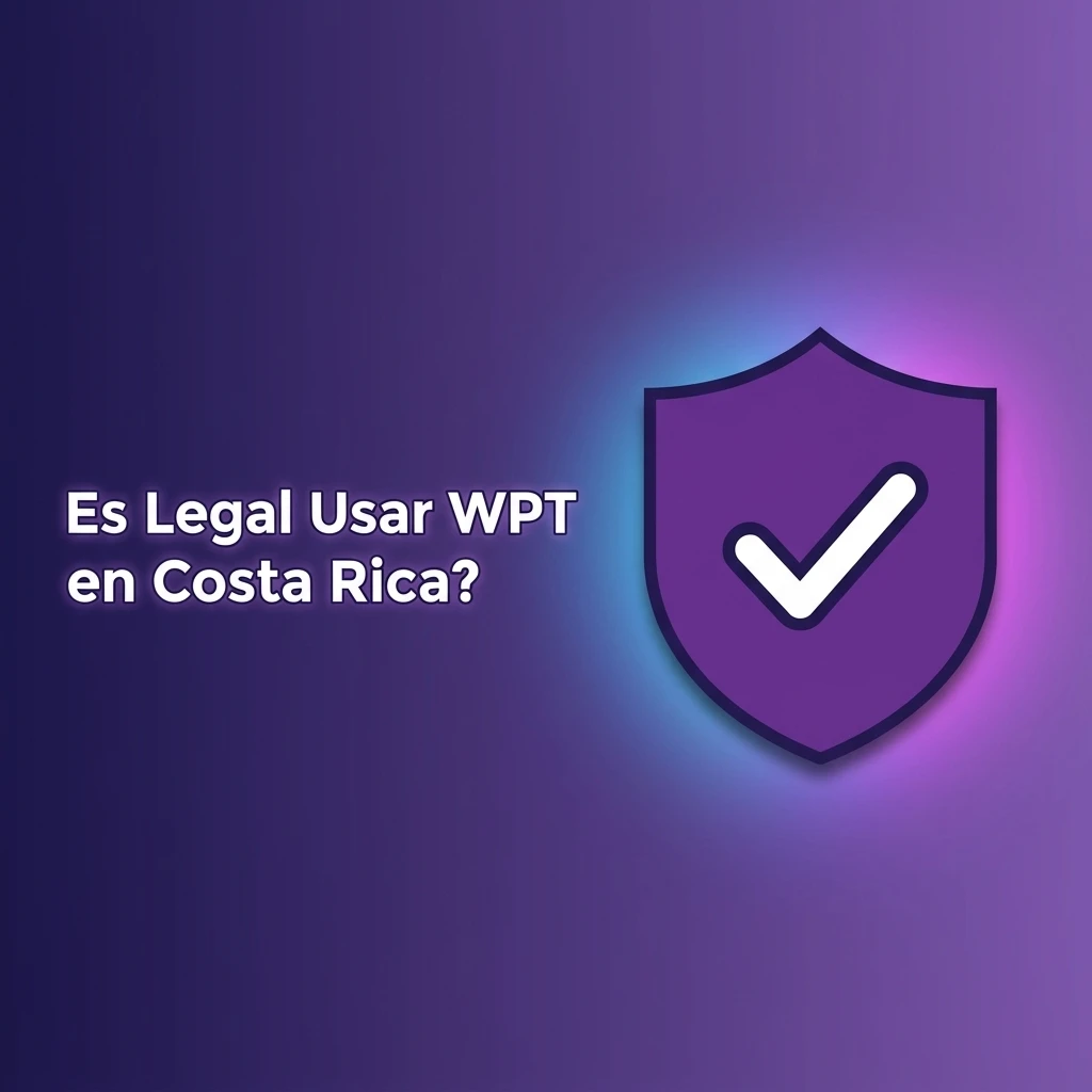 Jugador costarricense usando WPT en línea de forma legal con licencia internacional y medidas de seguridad activas