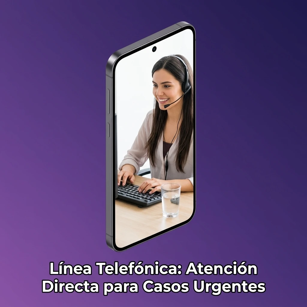 Agente de soporte telefónico de WPT atendiendo consultas urgentes de jugadores desde Costa Rica