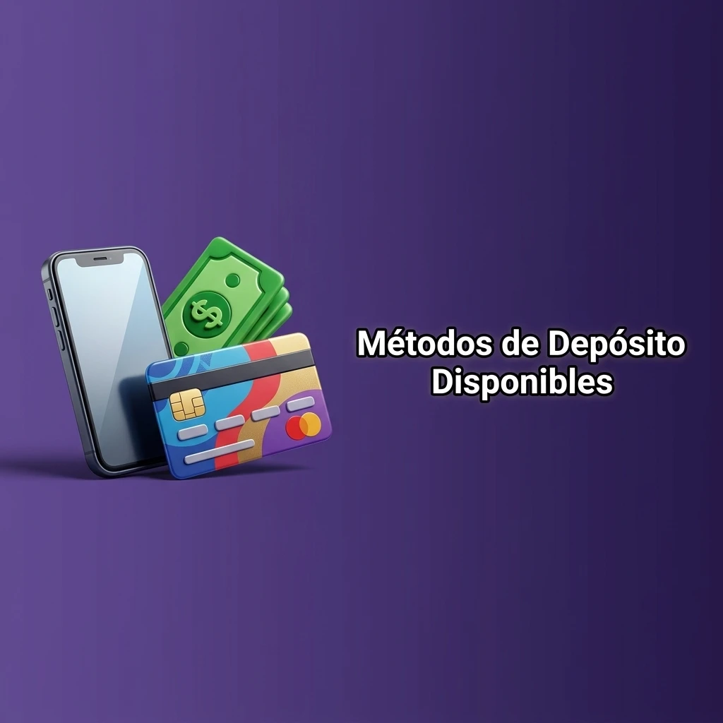 Métodos de depósito disponibles: tarjetas, billeteras digitales y opciones de pago en sección de caja