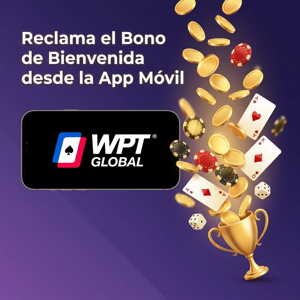 Reclama el bono de bienvenida WPT desde la app móvil iOS y Android con 100% hasta $1,200