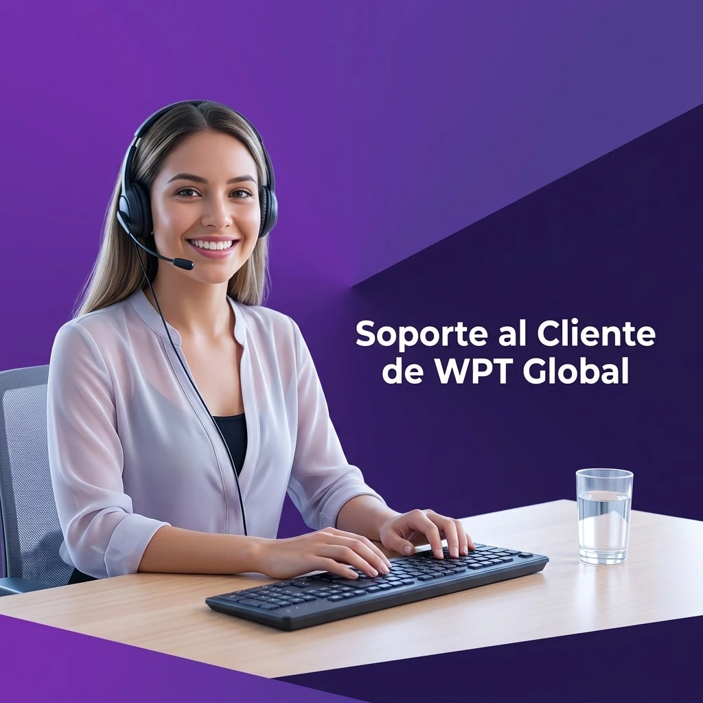 Soporte al cliente de WPT Global: chat en vivo 24/7, correo electrónico y sección de preguntas frecuentes