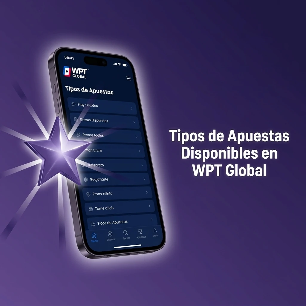 Tipos de apuestas deportivas en WPT Global: simple, combinada, triple, en vivo y hándicap explicadas