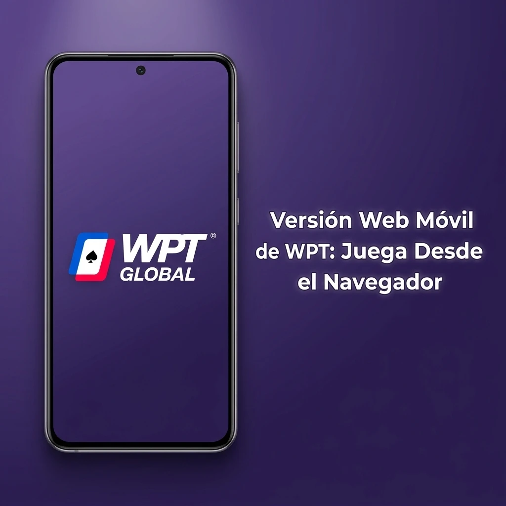 Versión web móvil de WPT Casino accesible desde el navegador en Costa Rica sin descargas, compatible con Android e iOS